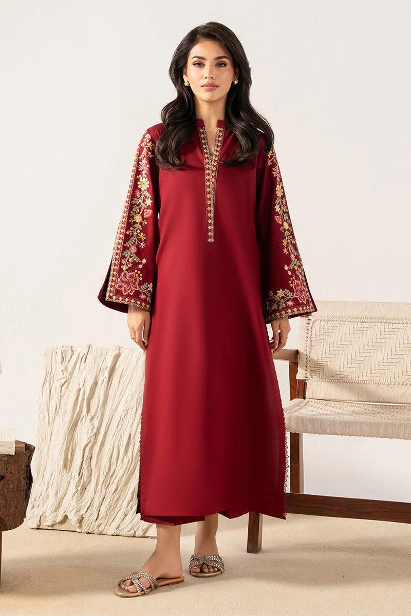 BATIK - 2PC DHANAK EMBROIDERED SHIRT WITH TROUSER - HZG2606