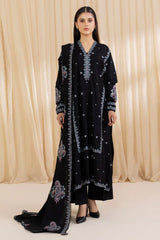 SAPPHIRE - 3PC LAWN EMBROIDERED SHIRT WITH CHIFFON EMBROIDERED DUPATTA AND TROUSER - HZG2065