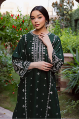 BATIK  - 2PC LAWN EMBROIDERED SHIRT AND EMBROIDERED TROUSER - HZG3019