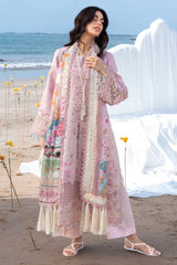 MAHNUR - 3PC LAWN EMBROIDERED SHIRT WITH CHIFFON PRINTED DUPATTA AND TROUSER - HZG2892