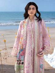 MAHNUR - 3PC LAWN EMBROIDERED SHIRT WITH CHIFFON PRINTED DUPATTA AND TROUSER - HZG2892