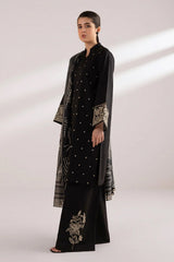 SAPPHIRE - 3PC LAWN EMBROIDERED SHIRT WITH PRINTED DUPATTA AND TROUSER - HZG1735