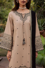 BATIK - 3PC LAWN SEQUIN EMBROIDERED SHIRT WITH CHIFFON EMBROIDERED DUPATTA AND TROUSER - HZG2749