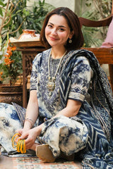 SAPPHIRE - 3PC LAWN PRINTED SHIRT WITH CHIFFON PRINTED DUPATTA AND TROUSER - HZG2912