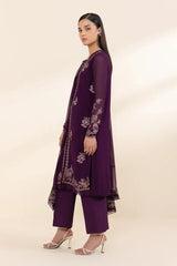 SAPPHIRE - 3PC LAWN EMBROIDERED SHIRT WITH CHIFFON EMBROIDERED DUPATTA AND TROUSER - HZG2067