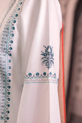 URGE - 3PC LAWN EMBROIDERED SHIRT WITH MANAAR PRINTED DUPATTA AND TROUSER - HZG2221