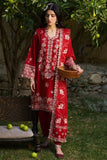 ZAHA - 3PC DHANAK EMBROIDERED SHIRT WITH DHANAK EMBROIDERED SHAWL AND TROUSER - HZG2029