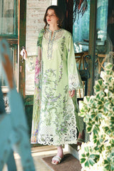 MUSHQ - 3PC LAWN EMBROIDERED SHIRT WITH SILK PRINTED DUPATTA AND TROUSER - HZG3031