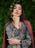 IMAGE - 3PC KHADDAR  EMBROIDERED SHIRT WITH  KHADDAR EMBROIDERED SHAWL AND TROUSER - HZG1966