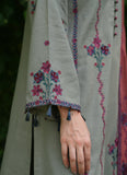 IMAGE - 3PC KHADDAR  EMBROIDERED SHIRT WITH  KHADDAR EMBROIDERED SHAWL AND TROUSER - HZG1966