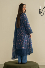 AYZEL - 3PC LAWN PRINTED SHIRT WITH SILK PRINTED DUPATTA AND TROUSER - HZG3015