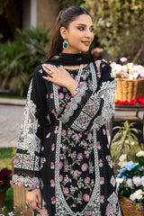 ELAF - 3PC LAWN EMBROIDERED SHIRT WITH CHIFFON PRINTED DUPATTA AND TROUSER - HZG2682