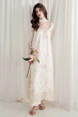 ZAIB - 3PC LAWN EMBROIDERED SHIRT WITH SILK PRINTED DUPATTA AND TROUSER - HZG3024