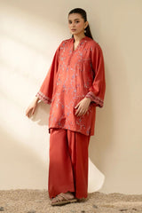 CROSS STITCH - 2PC DHANAK EMBROIDERED SHIRT AND TROUSER - HZG3109