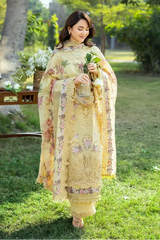 ELAF - 3PC LAWN EMBROIDERED SHIRT WITH CHIFFON EMBROIDERED DUPATTA AND TROUSER - HZG2891