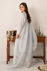 CROSS STITCH - 3PC LAWN EMBROIDERED SHIRT WITH COTTON NET EMBROIDERED DUPATTA AND TROUSER - HZG2273