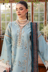 SAPPHIRE - 3PC LAWN EMBROIDERED SHIRT WITH CHIFFON PRINTED DUPATTA AND TROUSER - HZG2698