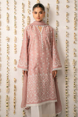 CROSS STITCH - 3PC LAWN EMBROIDERED SHIRT WITH CHIFFON DUPATTA AND TROUSER - HZG2250