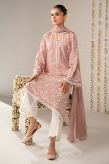 CROSS STITCH - 3PC LAWN EMBROIDERED SHIRT WITH CHIFFON DUPATTA AND TROUSER - HZG2250