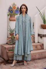 BATIK - 3PC LAWN EMBROIDERED SHIRT WITH KHADDI NET EMBROIDERED DUPATTA AND TROUSER - HZG2879