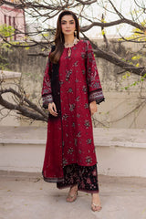 BATIK - 3PC LAWN EMBROIDERED SHIRT WITH CHIFFON TYE AND DYE DUPATTA AND TROUSER - HZG2884