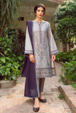 JAZMIN - 3PC LAWN EMBROIDERED SHIRT WITH CHIFFON EMBROIDERED DUPATTA AND TROUSER - HZG1134